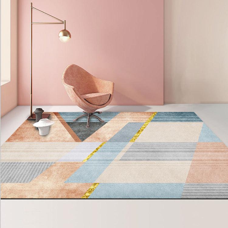 Abstract Geometric Carpet Modern Living Room Coffee Table - Pacisia