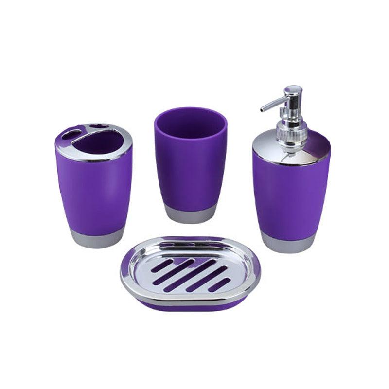Bathroom Kit Plastic Toilet Washing And Bathroom Set Toothbrush Cup Holder Soap Box - Pacisia