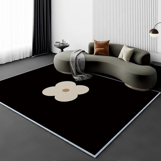 Living Room Carpet Fully Covered Bedroom And Household Sofa Table Carpet Bedside Stain-resistant Non-slip Foot Mat - Pacisia