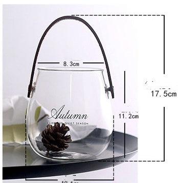 Glass Vase Flower Arrangement Dried Vase Fruit - Pacisia
