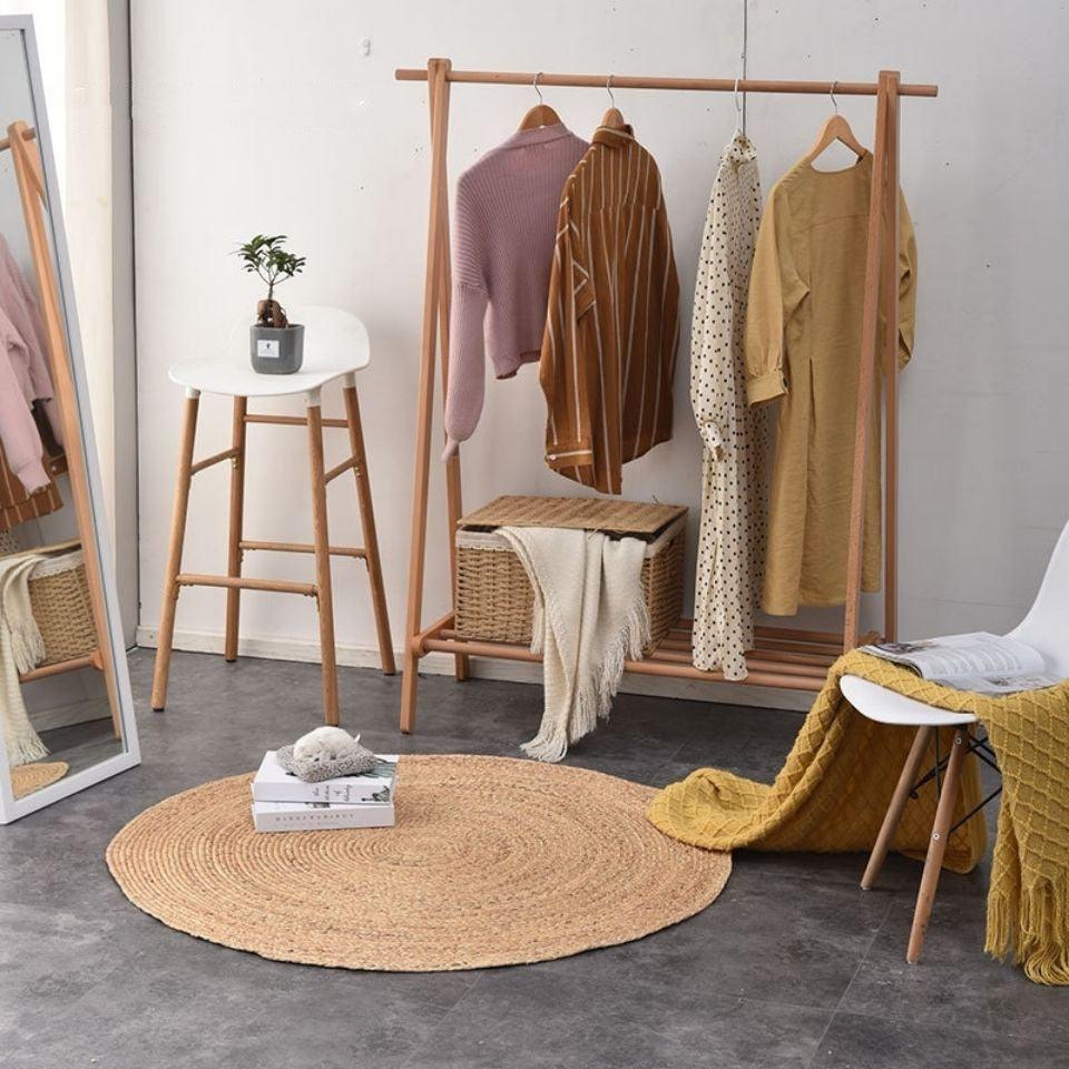 Handmade Rattan Reed Pussy Carpet Mat - Pacisia
