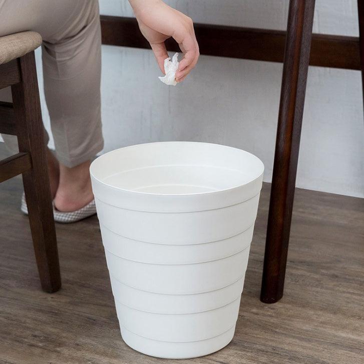Simple trash can living room bedroom household trash can paper kitchen without lid trash - Pacisia
