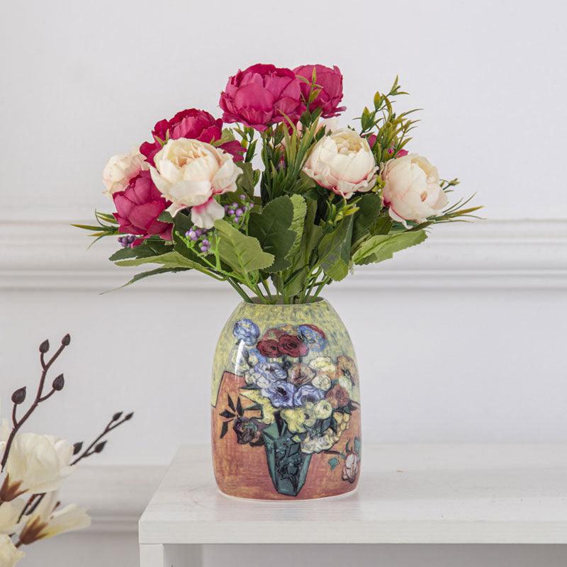 Van Gogh Apricot Tree Ceramic Vase Pastoral Style - Pacisia
