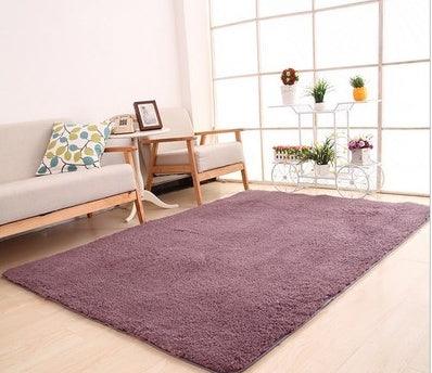 Living Room Rug Area Solid Carpet Fluffy Soft Home Decor White Plush Carpet Bedroom Carpet Kitchen Floor Mats White Rug Tapete - Pacisia