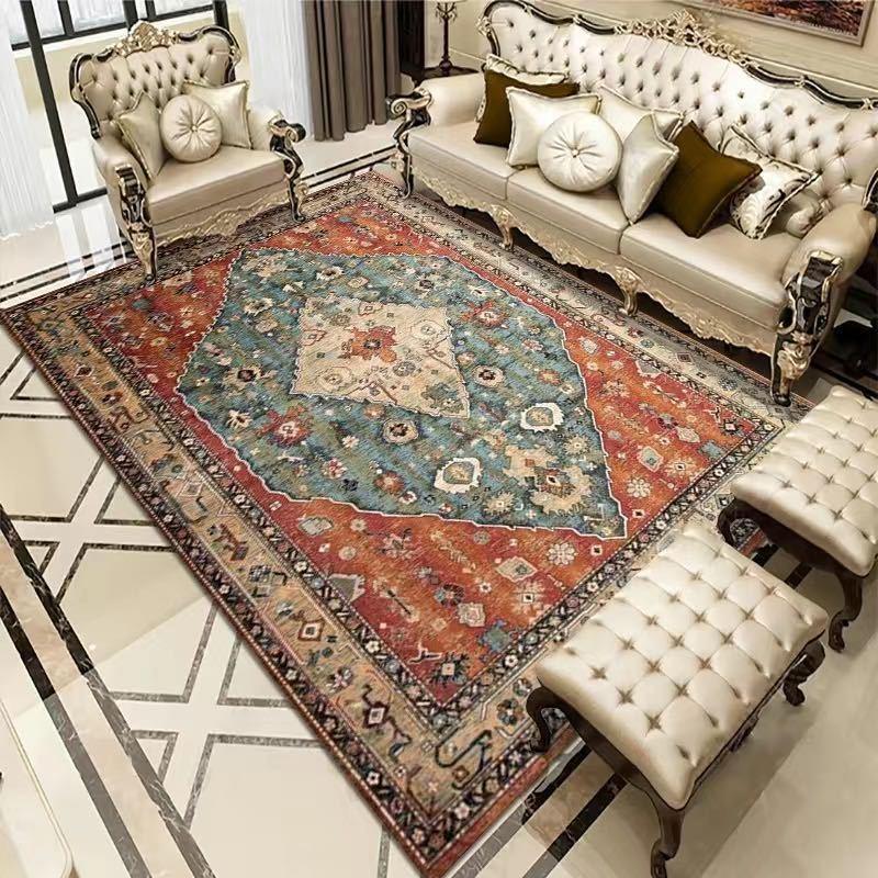 Vintage Bohemian Carpet for Living Room Rectangle Area Rugs Persian Style Rectangle Area Rugs Soft Non-Slip Bedroom Study Mats - Pacisia