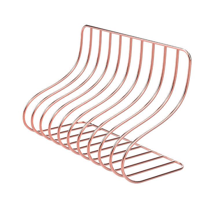 10 Grid File Storage Shelf Book Stand Bookend Wrought Iron Organizer Holder for Home Office - Pacisia