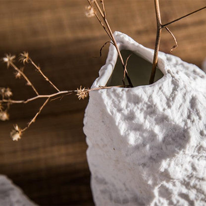 Modern Creative Gifts Accessories Home Decoration Marble Ceramic Stone Flower Vase For Ornaments - Pacisia