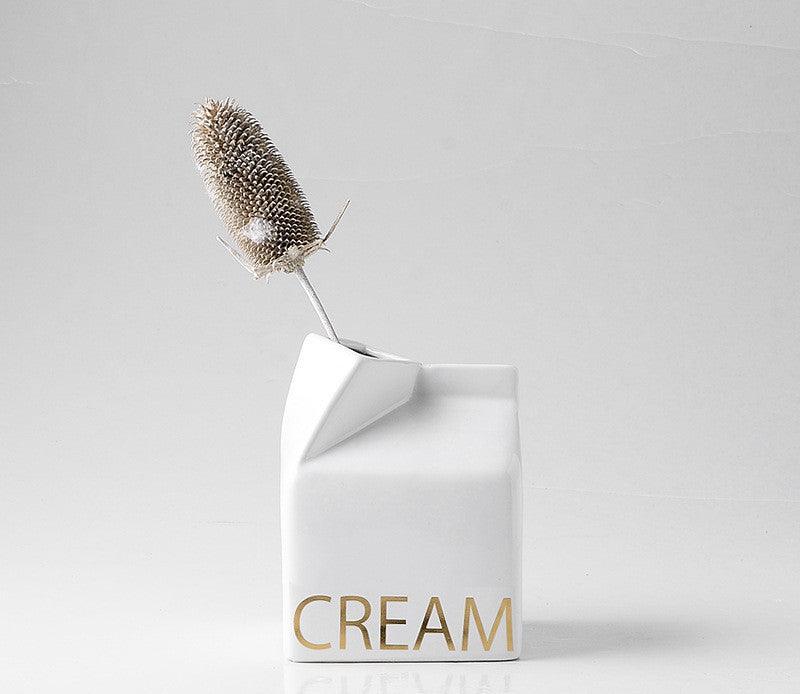 Nordic Desktop Ceramic Vase Decoration Creative Soft Decoration Crafts Dried Flower Simulation Flower Ceramic Flower Arrangement - Pacisia