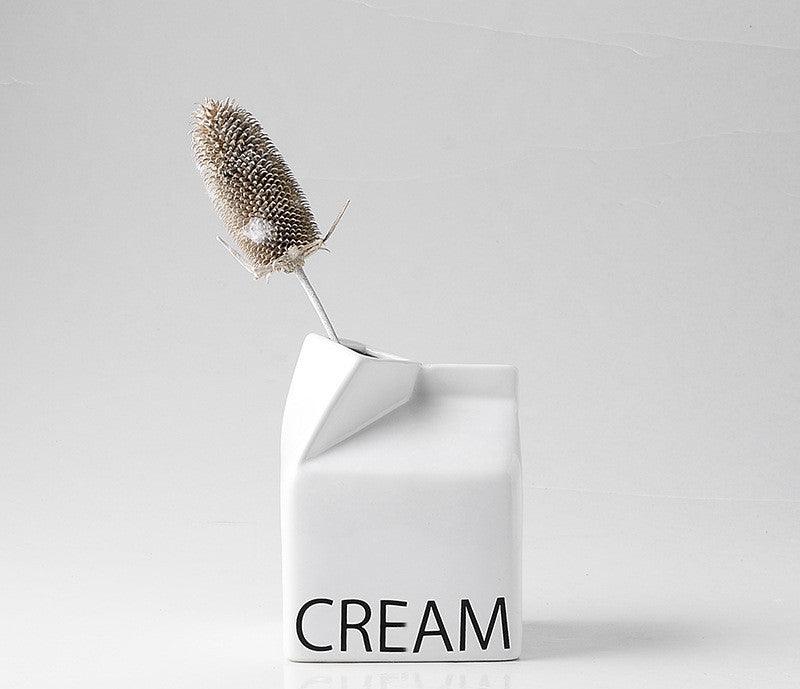 Nordic Desktop Ceramic Vase Decoration Creative Soft Decoration Crafts Dried Flower Simulation Flower Ceramic Flower Arrangement - Pacisia