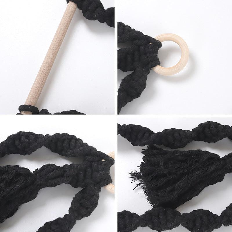 Home Accommodation Toilet Paper Towel Rack Woven Toilet Rack Perforated Paper Towel Box Roll Paper Rack - Pacisia