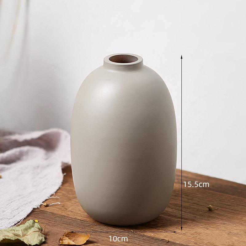 Retro Glass Vase, Creative Dry Flower Decoration, Living Room, Bedroom, Simple Desktop Flower Arrangement - Pacisia