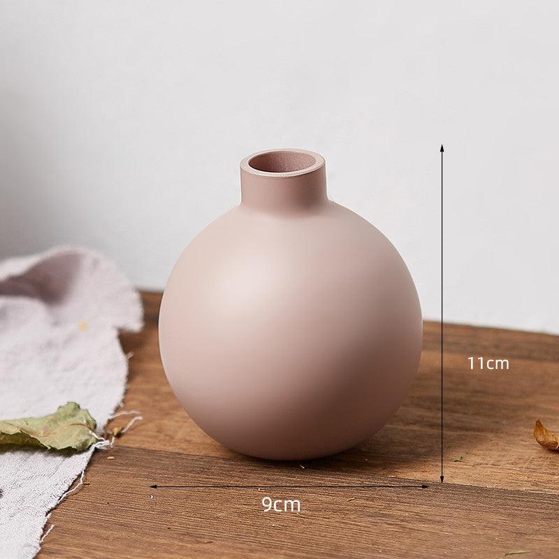 Retro Glass Vase, Creative Dry Flower Decoration, Living Room, Bedroom, Simple Desktop Flower Arrangement - Pacisia