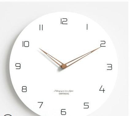 Modern Minimalist Living Room Home Wall Clock Fashion Atmosphere Silent Wall Clock Quartz Clock Nordic Clock - Pacisia
