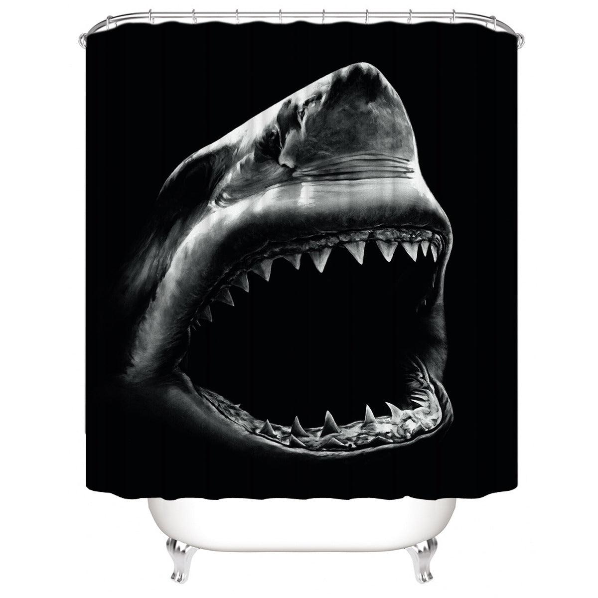 Manufacturers Sell Underwater World Series Waterproof Shower Cloth Digital Printing Bathroom Shower Curtain Four Sets Wholesale - Pacisia