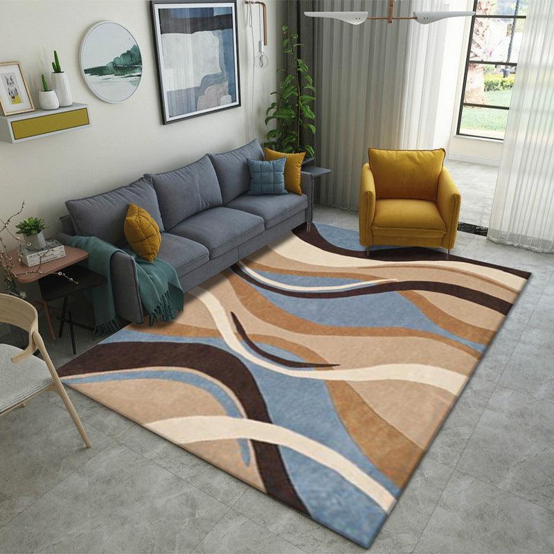 Carpet Light Luxury Villa Living Room Sofa Coffee Table Carpet Abstract Gradient Simple Bedroom Carpet Modern Minimalist Floor Mat - Pacisia