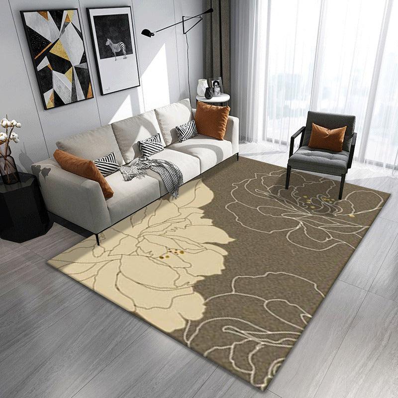 Carpet Light Luxury Villa Living Room Sofa Coffee Table Carpet Abstract Gradient Simple Bedroom Carpet Modern Minimalist Floor Mat - Pacisia