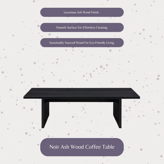 Noir Ash Wood Coffee Table