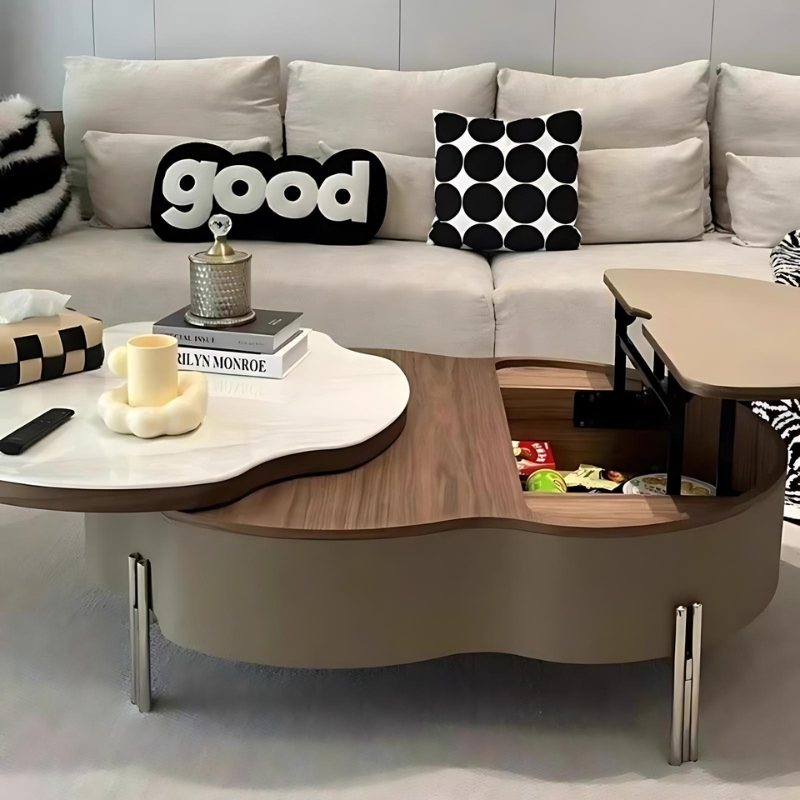 Nova Retro Lift Top Coffee Table - Modern Solid Wood Design