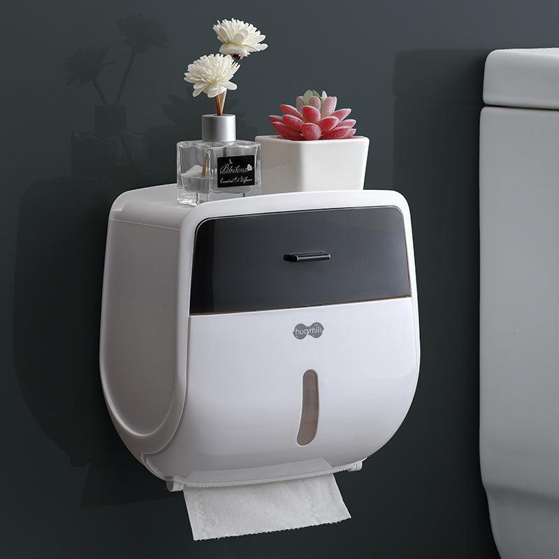 Toilet paper towel box toilet paper towel holder no perforation waterproof roll paper tube creative toilet paper box - Pacisia