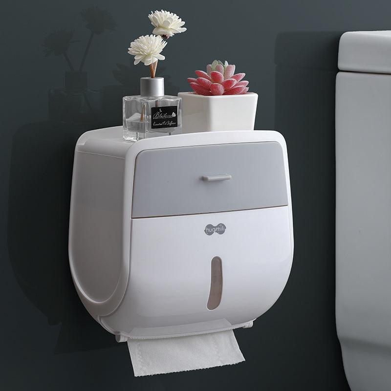 Toilet paper towel box toilet paper towel holder no perforation waterproof roll paper tube creative toilet paper box - Pacisia