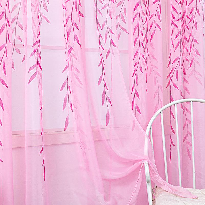 Inverted Willow Wicker Offset Printing Curtains Printing Window Screens Living Room Balcony Window Screens - Pacisia