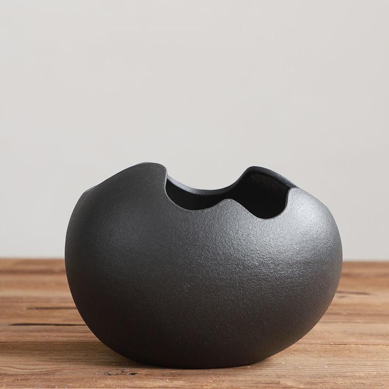 Eggshell Living Room Ceramic Hydroponic Vase Pot Desktop Flower Small And Simple Indoor Green Dill - Pacisia