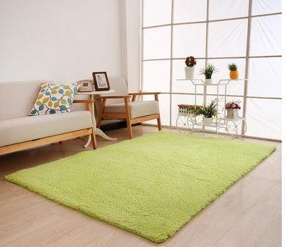 Living Room Rug Area Solid Carpet Fluffy Soft Home Decor White Plush Carpet Bedroom Carpet Kitchen Floor Mats White Rug Tapete - Pacisia