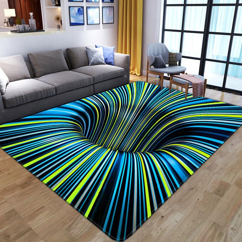 3D Visual Vortex Bedroom Covered With Carpet - Pacisia