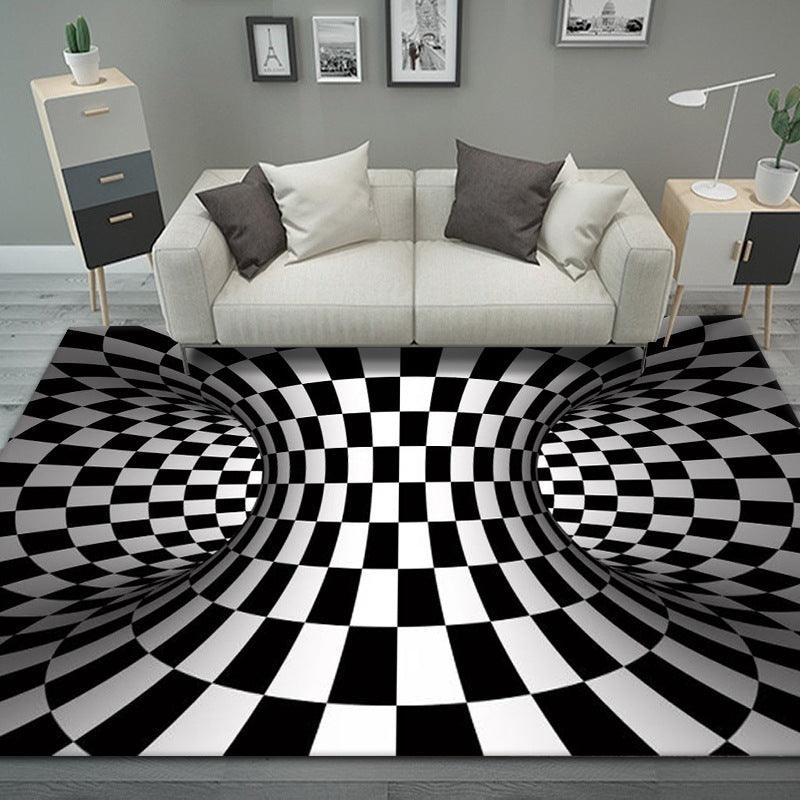 3D Visual Vortex Bedroom Covered With Carpet - Pacisia