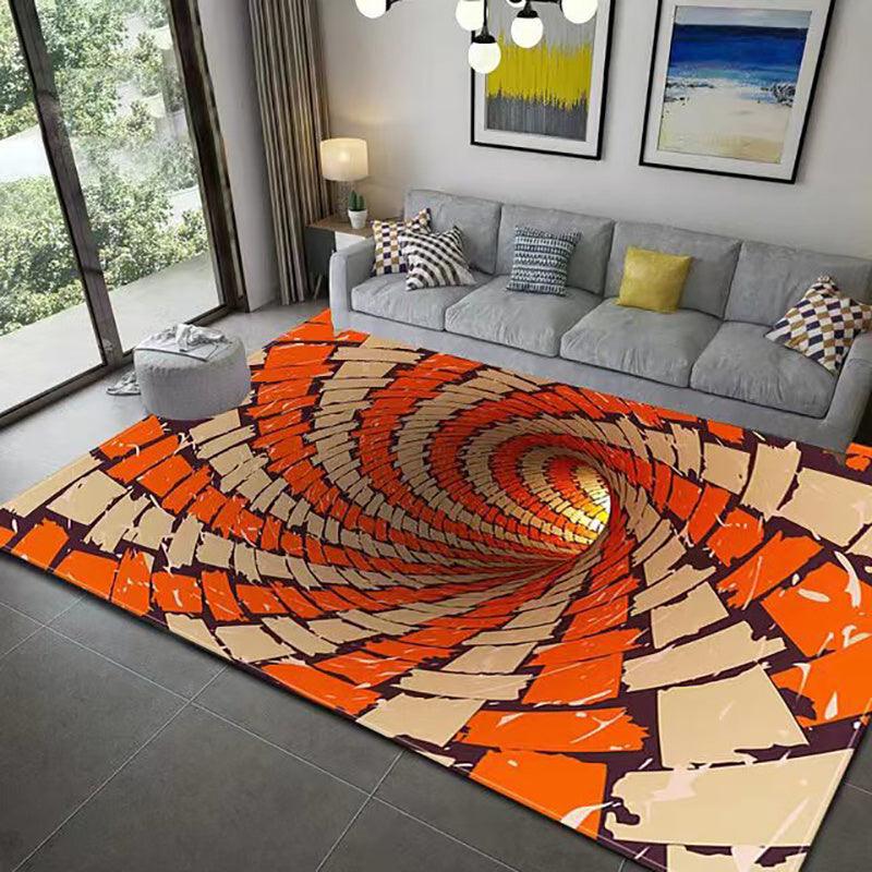 3D Visual Vortex Bedroom Covered With Carpet - Pacisia