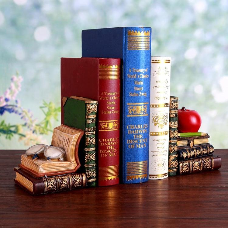 European Vintage Study Desk Decorations Bookend Books By Creative Fashion Bookstand Office Bookshelf - Pacisia