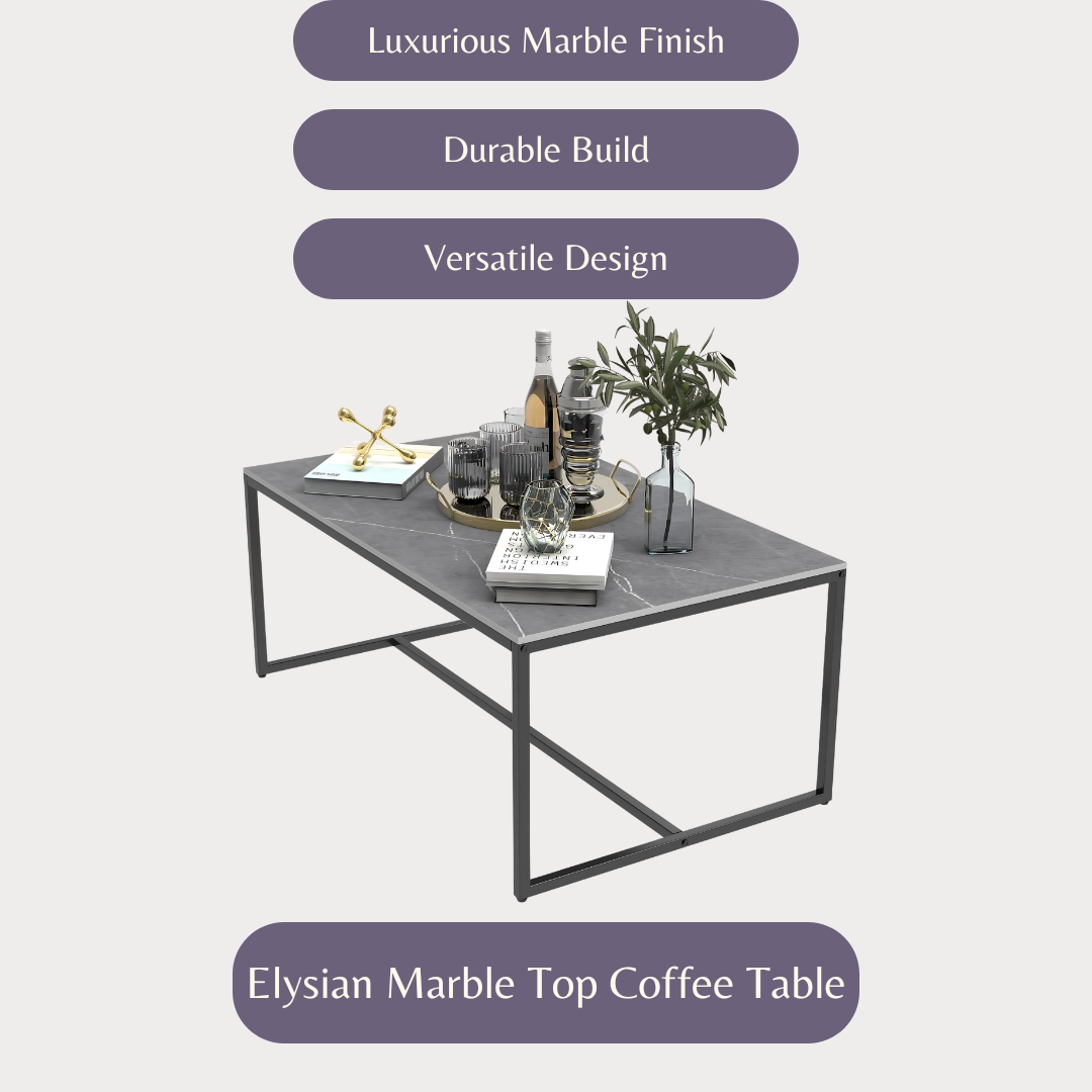 Elysian Marble Top Coffee Table
