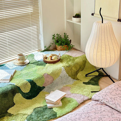 Moss Carpet Household Living Room Absorbent Flocking Carpet Bedroom Non-slip Antifouling Floor Mat - Pacisia
