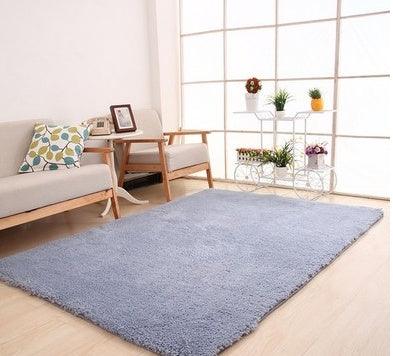 Living Room Rug Area Solid Carpet Fluffy Soft Home Decor White Plush Carpet Bedroom Carpet Kitchen Floor Mats White Rug Tapete - Pacisia