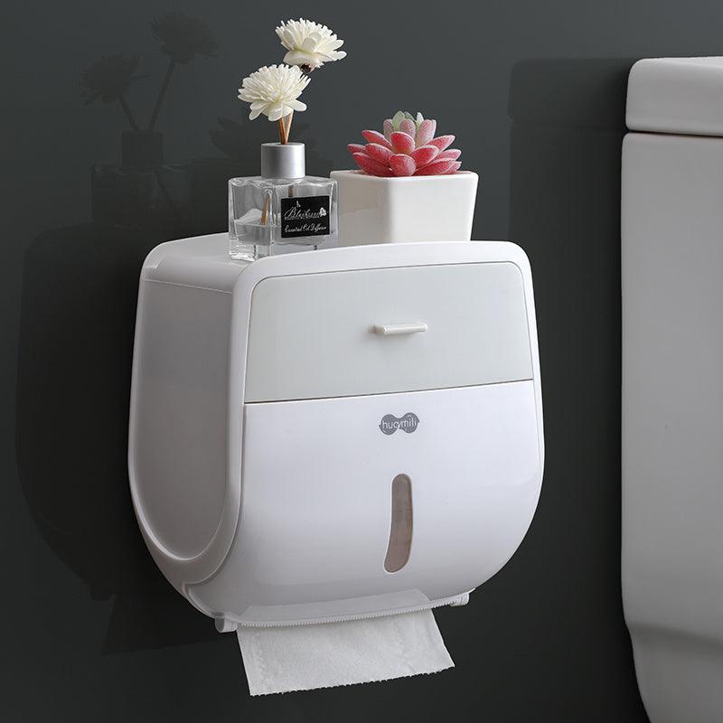 Toilet paper towel box toilet paper towel holder no perforation waterproof roll paper tube creative toilet paper box - Pacisia