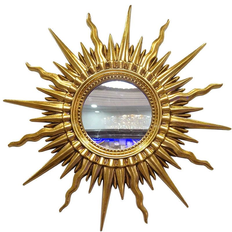 Modern minimalist European style hanging fashion living room creative background wall porch sun fireplace mirror WF1105 - Pacisia