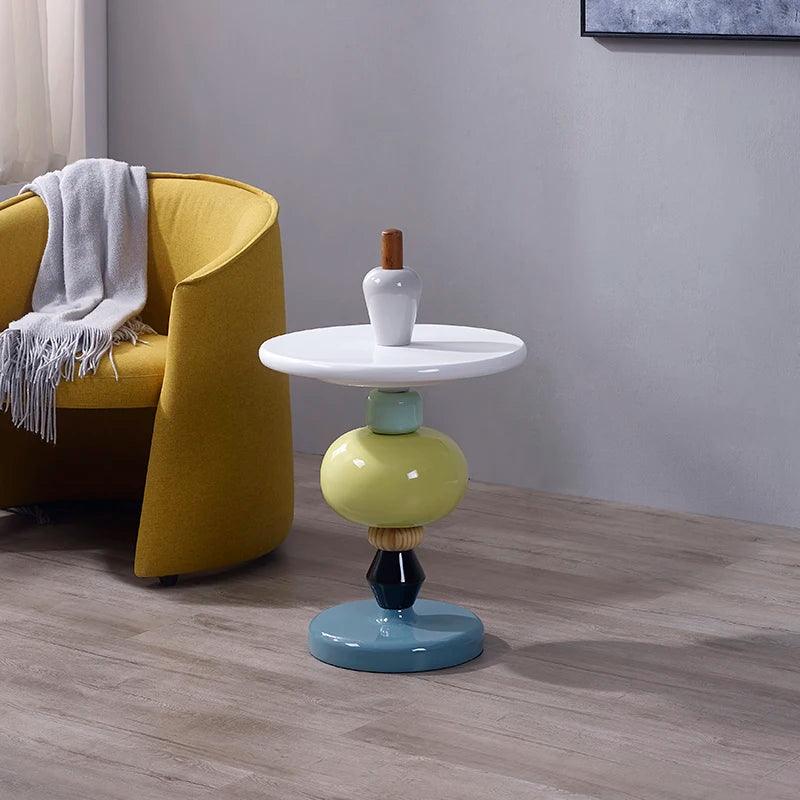 Nordic Geometry Sofa Side Table Home Decor Sugar Gourd Coffee Table Living Room Furniture Mobile Bedside Table Tea Tables Desks - Pacisia