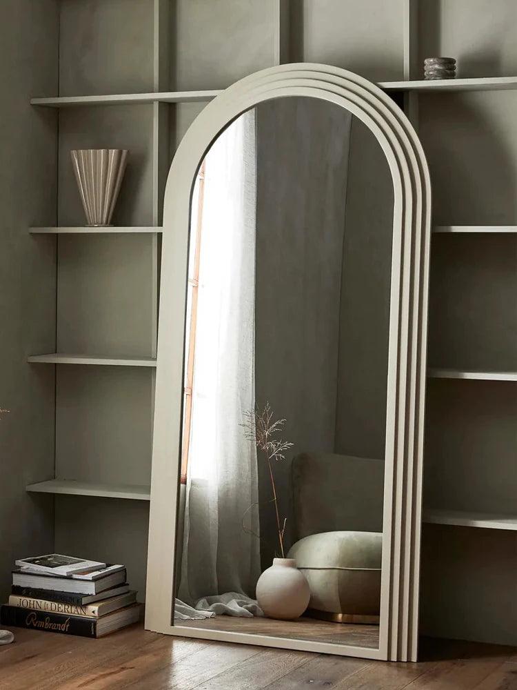 French light luxury style Full-length mirror Creative arched mirror Home Decor Dressing Mirror Clothing store HD Large Mirror - Pacisia