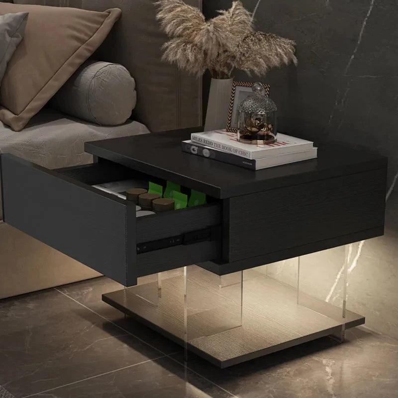Bedside Storage Night Table Bedroom Lamp Modern Home Cabinets Nightstands Nordic Minimalist Garden Furniture Sets YX123TB - Pacisia