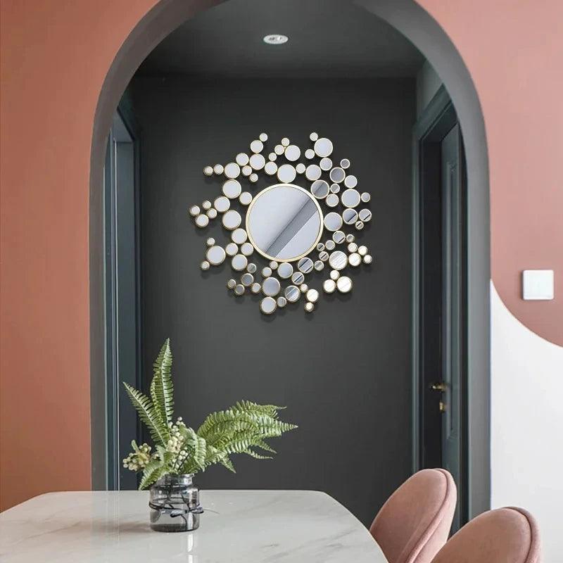 Modern Aesthetic Decorative Mirror Living Room Large Wall Mirror Home Design Luxury Custom-made Miroir Chambre Wall Decor - Pacisia