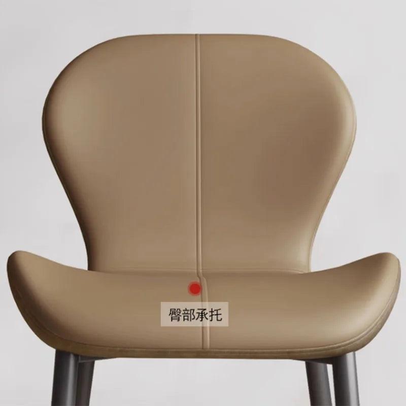 Cushion Metal Dining Chairs Modern Comfortable Gray Designer Chair Leg Protector Aesthetic Meuble Salon Italian Style Furniture - Pacisia