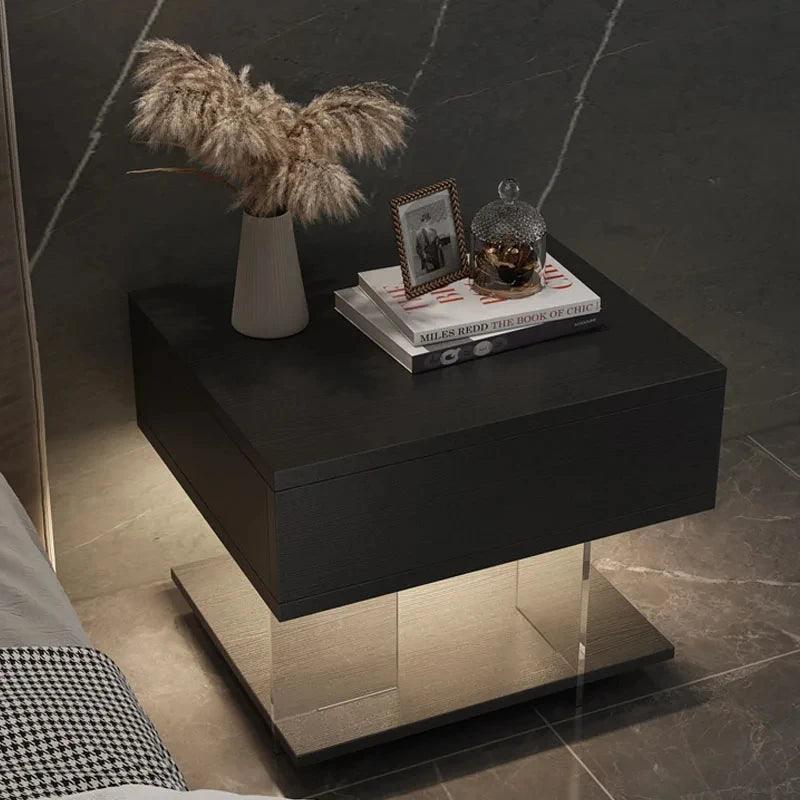Bedside Storage Night Table Bedroom Lamp Modern Home Cabinets Nightstands Nordic Minimalist Garden Furniture Sets YX123TB - Pacisia