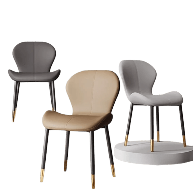 Cushion Metal Dining Chairs Modern Comfortable Gray Designer Chair Leg Protector Aesthetic Meuble Salon Italian Style Furniture - Pacisia