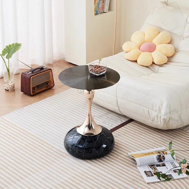 Ornaments Small Luxury Side Table Living Room Aesthetic Balcony Mobile Side Table White Design Mesa Auxiliar Salon Furniture - Pacisia