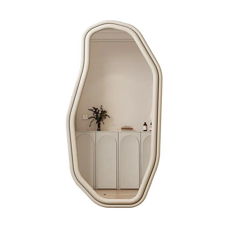 Vanity Wavy Mirrors Compact Design Korean Standing Mirrors Funky Irregular Decoracion Para El Hogar Home Decoration Accessories - Pacisia