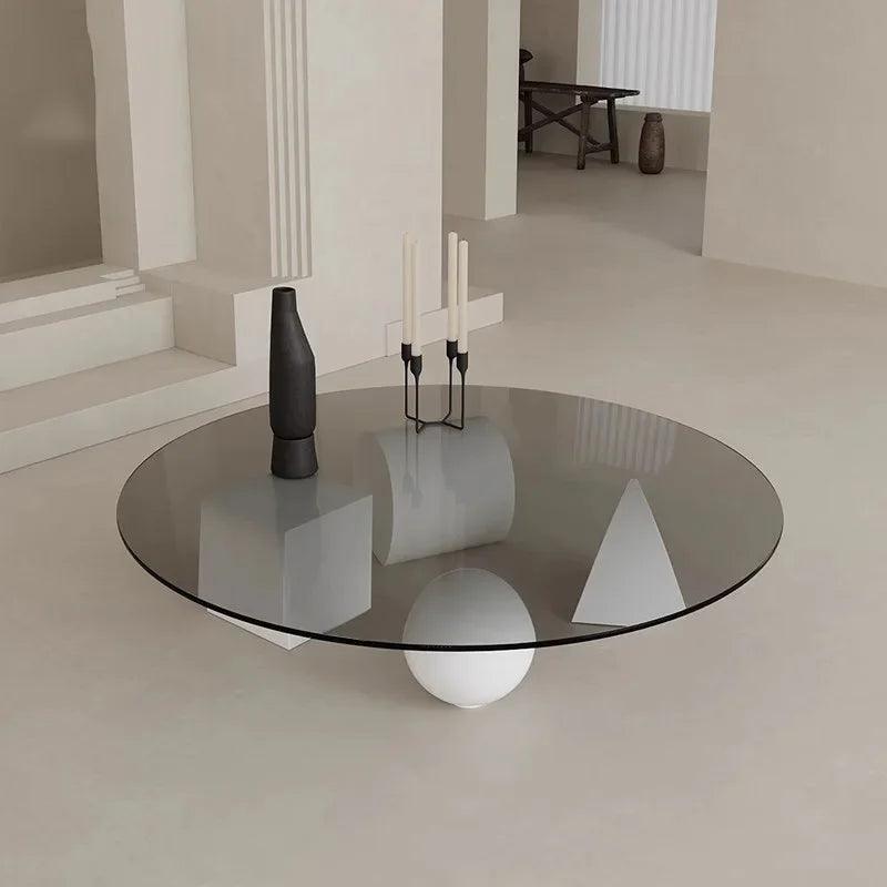 Modern Luxury Coffee Tables Round Living Room Unique Minimalist Coffee Tables Glass Design Stoliki Kawowe Home Furniture - Pacisia