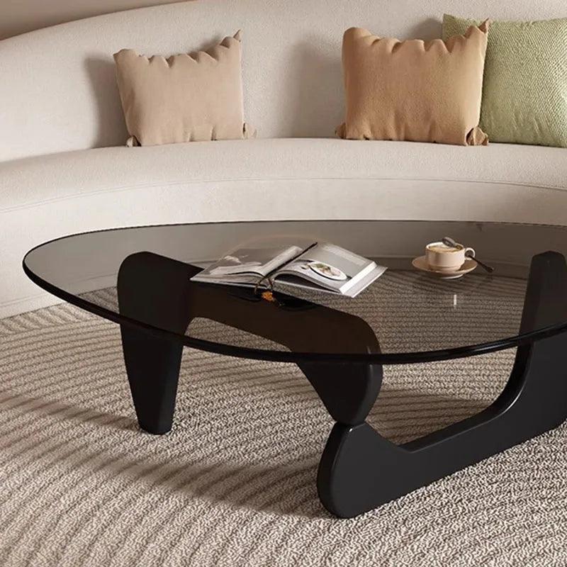 Lift Up Bedroom Coffee Table Trau Black Oval Legs Small Nordic Coffee Table Mesa Lateral Balcony Stoliki Do Kawy Furniture - Pacisia