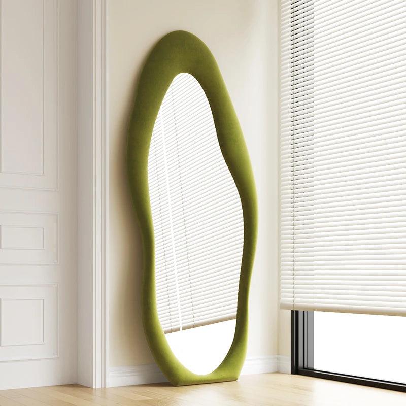 Irregular Shape Decorative Wall Mirror Modern Style Glass Aesthetic Floor Large Mirror Bedroom Full Body Deco Salon Home Decor - Pacisia