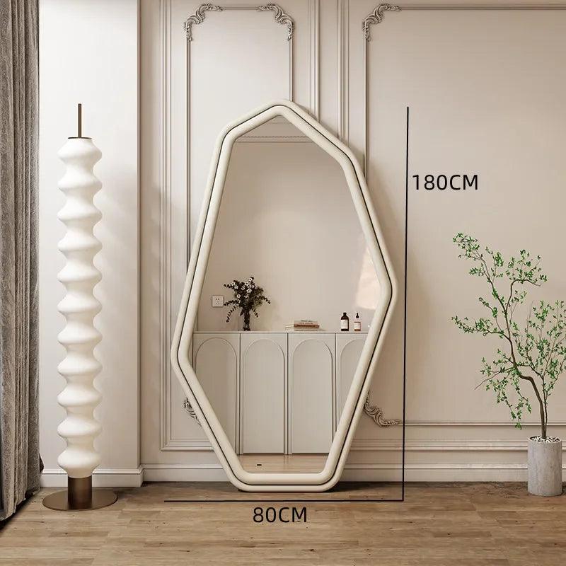 Modern Wall Mirror Asymmetric Unbreakable Irregular Hallway Mirror Floor Full Body Adornos Para El Hogar Nordic Decor Kids - Pacisia