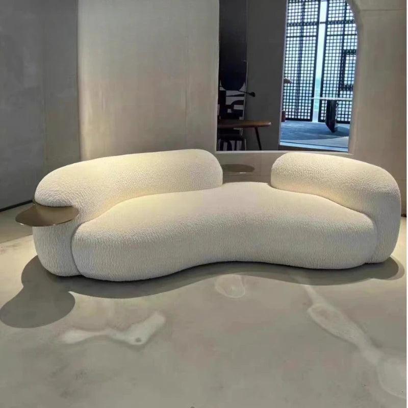 White Nordic Modern Sofa Chair Unique Fancy Lazy Designer Floor Lounge Sofa Living Room Loveseat Sofy Do Salonu Furniture Couch - Pacisia
